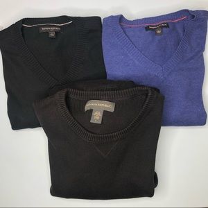 3 Men’s Large Banana Republic Sweaters